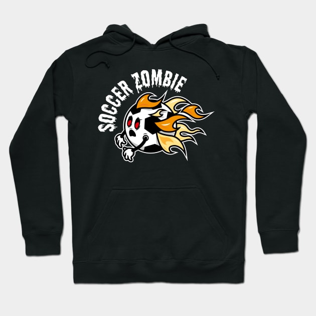 Soccer Zombie - Soccer Addict Hoodie by propellerhead